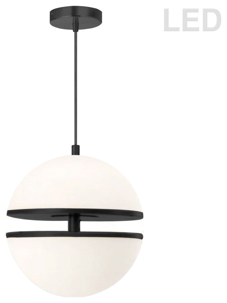 Modern Modern Pendant Light Atomic, Matte Black