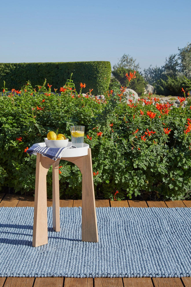 Dash & Albert Veranda Denim Handwoven Performance Rug, Blue, 5' x 8'