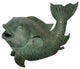 Fish Fountain Medium size Bronze Statue -  Size: 13"L x 7"W x 9"H.