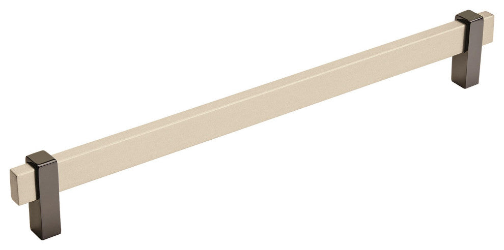 Mulino 10-1/16" Centers Silver Champagne/Black Nickel Pull