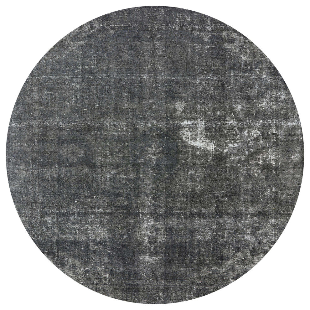 Ahgly Company Indoor Round Mid-Century Modern Area Rugs, 7' Round