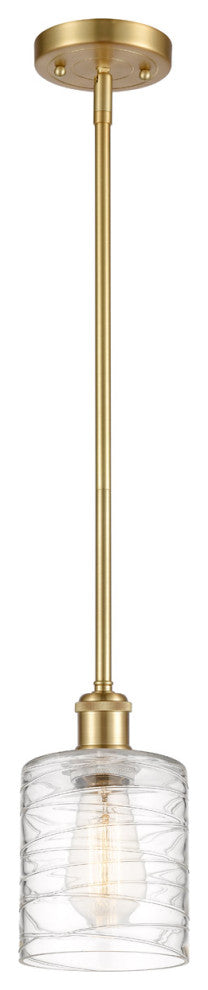 Innovations 516-1S-SG-G1113 1-Light Mini Pendant, Satin Gold