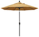 9' Aluminum Umbrella Auto Tilt Bronze, Wheat