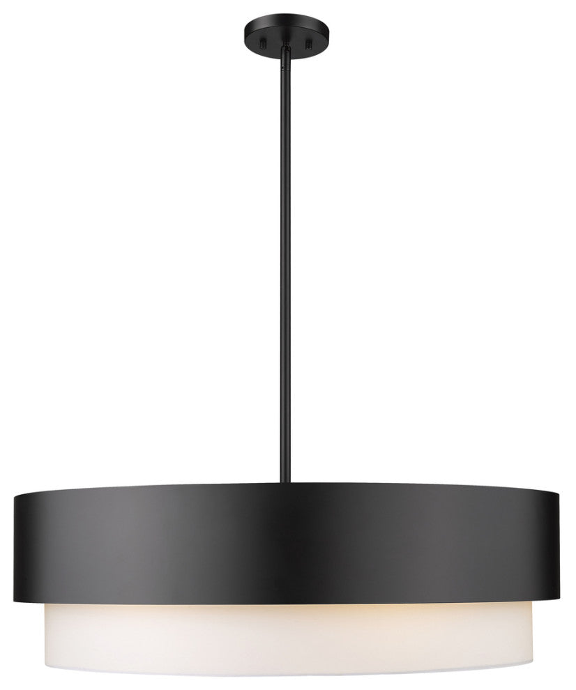 Z-LITE 6-Light Pendant, Matte Black