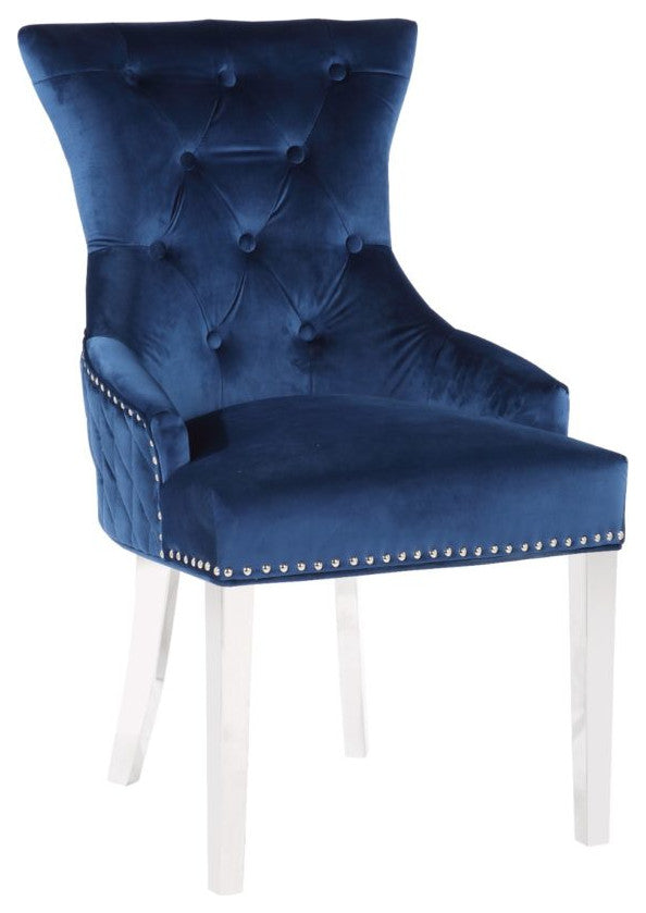 Champagne Chair (set of 4) , Blue