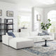 Modular Sectional Sofa Set, White, Fabric, Modern, Lounge Hotel Hospitality