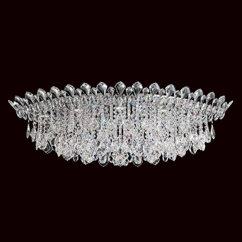 Trilliane Strands 8-Light in Stainless Steel, Clear Heritage Crystal