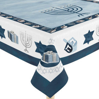 Laural Home Happy Hanukkah 70" X 144" Tablecloth