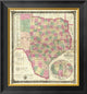 "The State of Texas, 1867" Framed Canvas Giclee by Jacob De Cordova, 19x20"