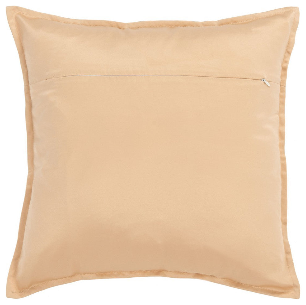 Safavieh Erna Pillow, Champagne, 18"x18"