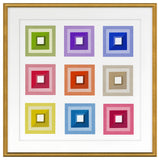 Tromp 2 Fine Art Print, Gold, 24"x24"