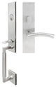 Brussels Lever, Mortise Entry Handleset, RHR, Satin Stainless Steel