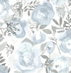 Orla Blue Floral Wallpaper Bolt