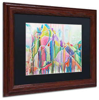 Lauren Moss 'Glint of Gold' Art, Wood Frame, Black Matte, 14"x11"