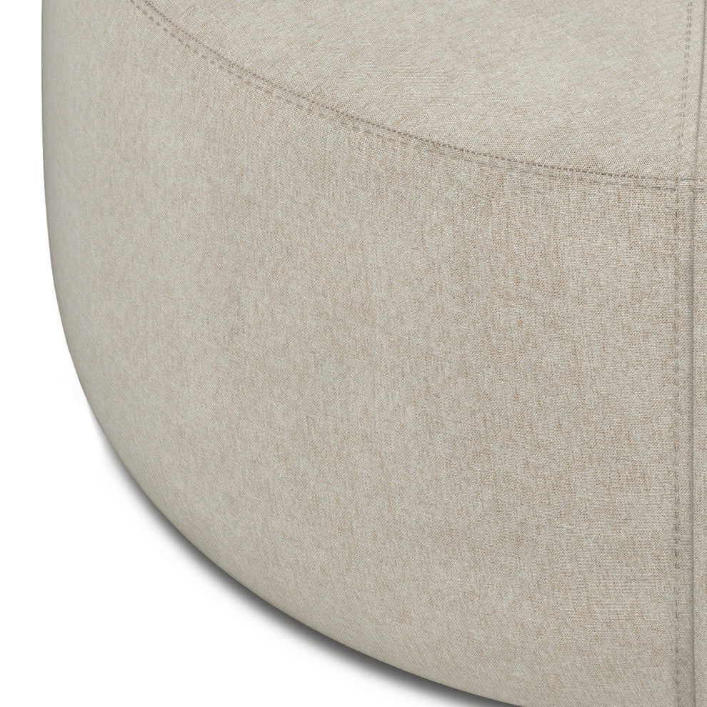 Moore Large Ottoman, Natural