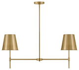 Lark 83445 Blake 2 Light 36"W Linear Chandelier - Lacquered Brass