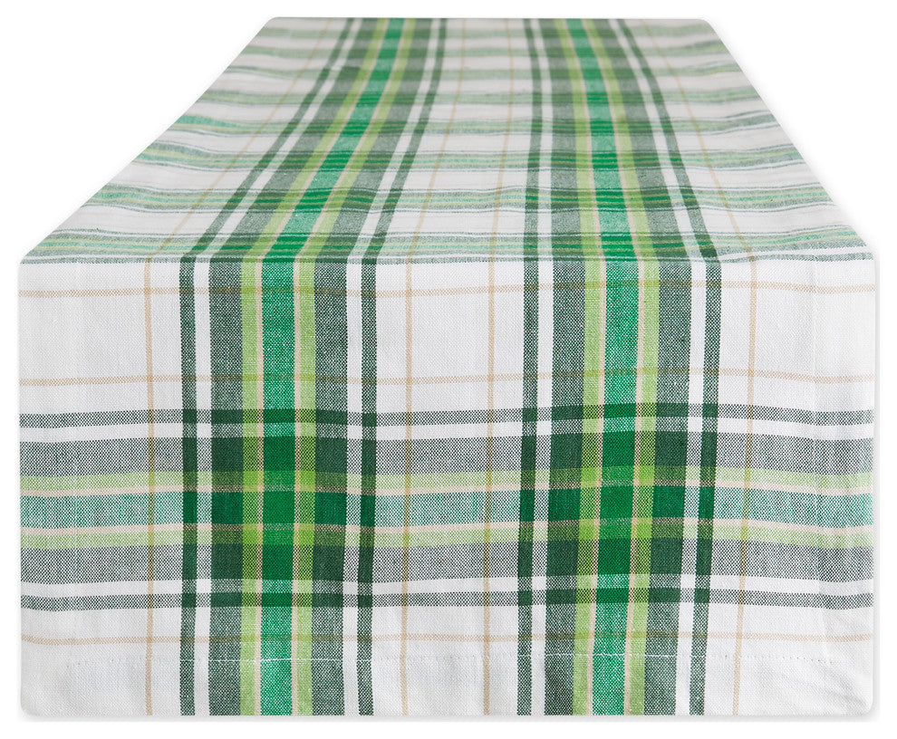 St. Paddy Plaid Table Runner 14x72