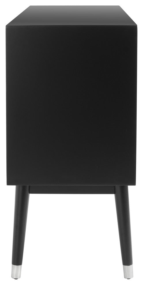 Safavieh Couture Madden Retro Dresser, Black/Silver