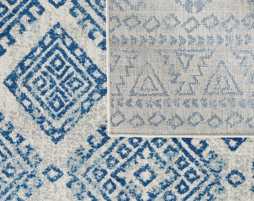 Evolution Ivory/Blue Calypso 7'10" x 10'2" Rug