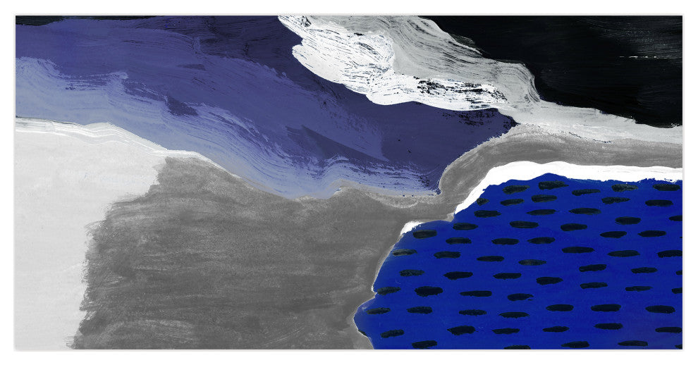 "Cobalt Abstract A"Frameless Free Floating Panel Graphic Wall Art
