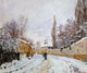 Alfred Sisley Road under Snow Louveciennes, Gallery Wrapped Canvas, 20"x25"
