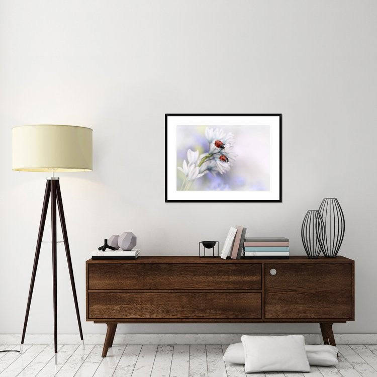 "Ladybirds" Framed Digital Print by Ellen Van Deelen, 38"x29"