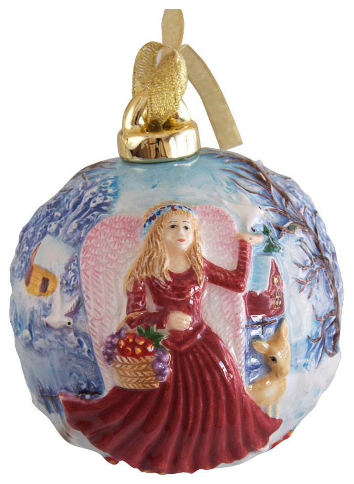 Handcrafted Porcelain Angel Ornament