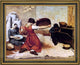 Gustave Courbet The Grain Sifters Framed Premium Canvas Print, 16"x20"