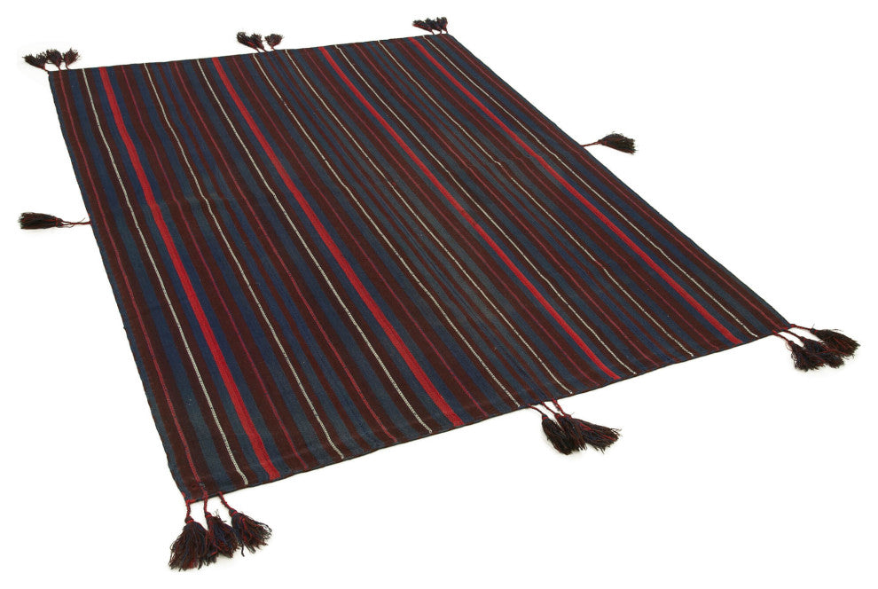 Rug N Carpet - Handmade Turkish 5' 1'' x 6' 11'' Contemporary Kilim Rug