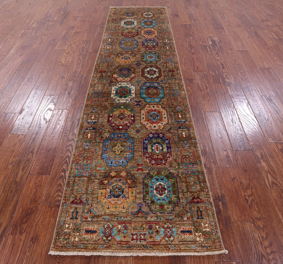Runner Handmade Fine Turkmen Rug 2' 8" X 10' 1" - Q12167