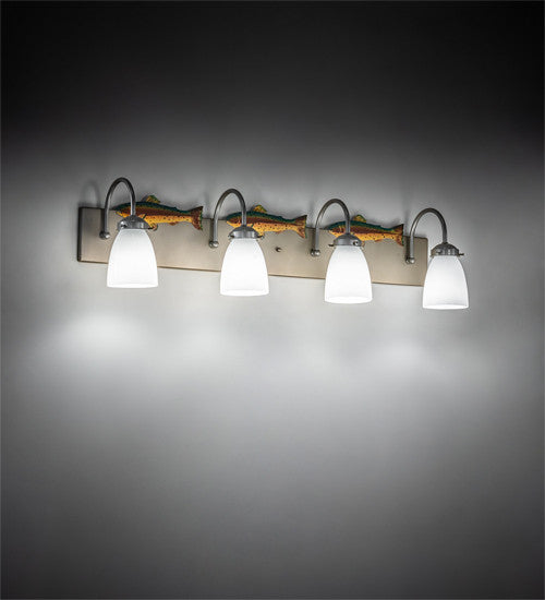 33 Long Trout 4 Light Vanity Light