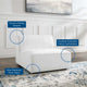 Sofa Middle Chair, Fabric, White, Modern, Living Lounge Hotel Lobby Hospitality