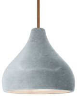 Radiance Medium Droplet 1-Pendant/Antique Brass/Rigid Stem Kit, Bulb