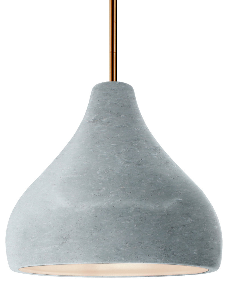 Radiance Medium Droplet 1-Pendant/Antique Brass/Rigid Stem Kit, Bulb