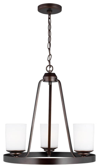 Generation Lighting 3130703EN3 Kemal 3 Light 19"W LED Ring - Brushed Nickel