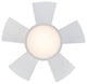 Modern Forms Vox Flush Mount Ceiling Fan, Bronze, Matte White, 26"