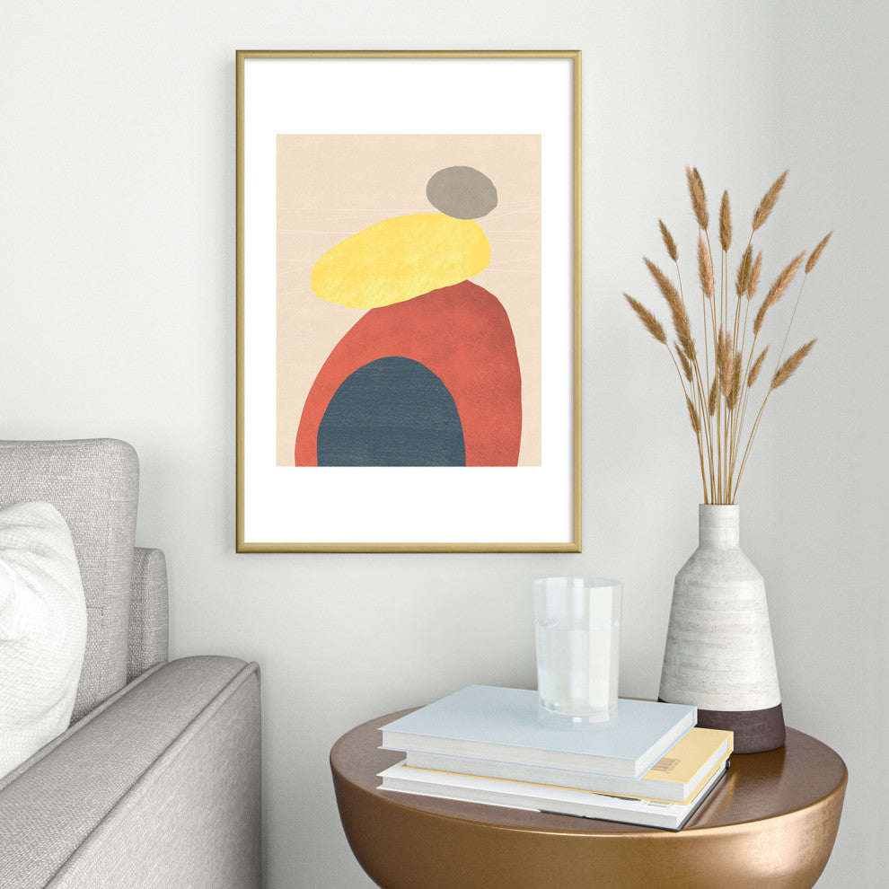 Sewzinski Meditate Metal Framed Art Print