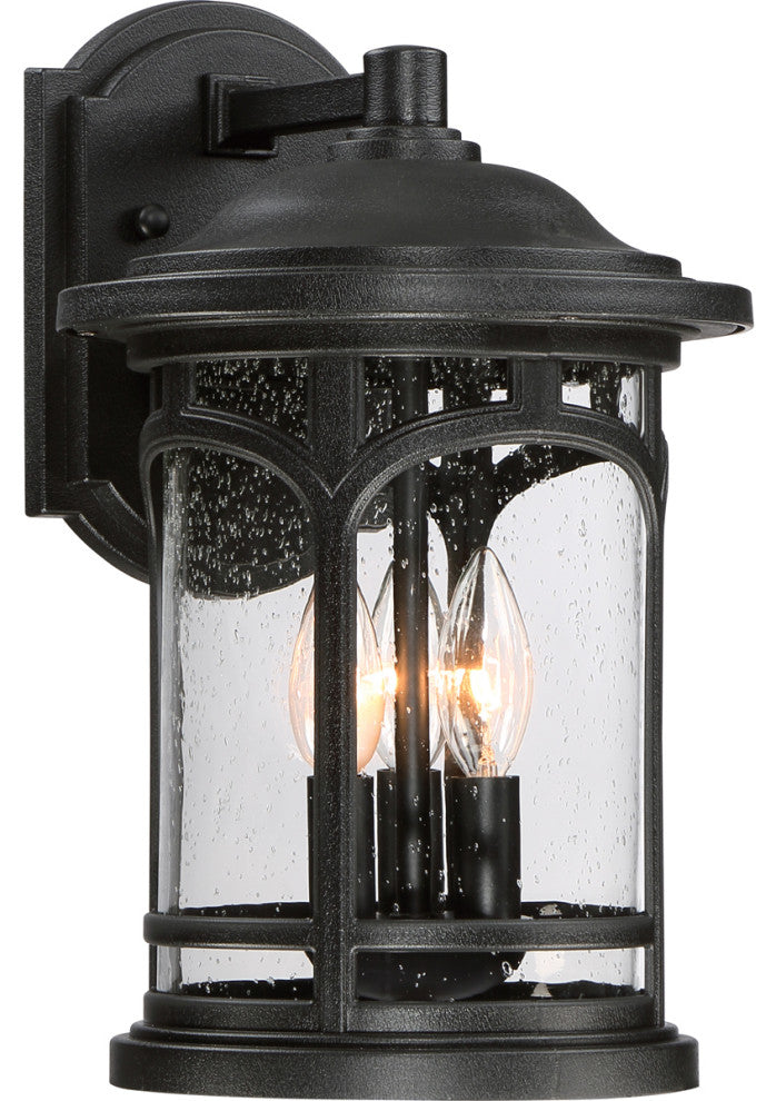 Marblehead 3-Light Outdoor Lantern, Mystic Black