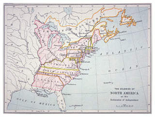 'N. America Declaration of Independence' Canvas Art