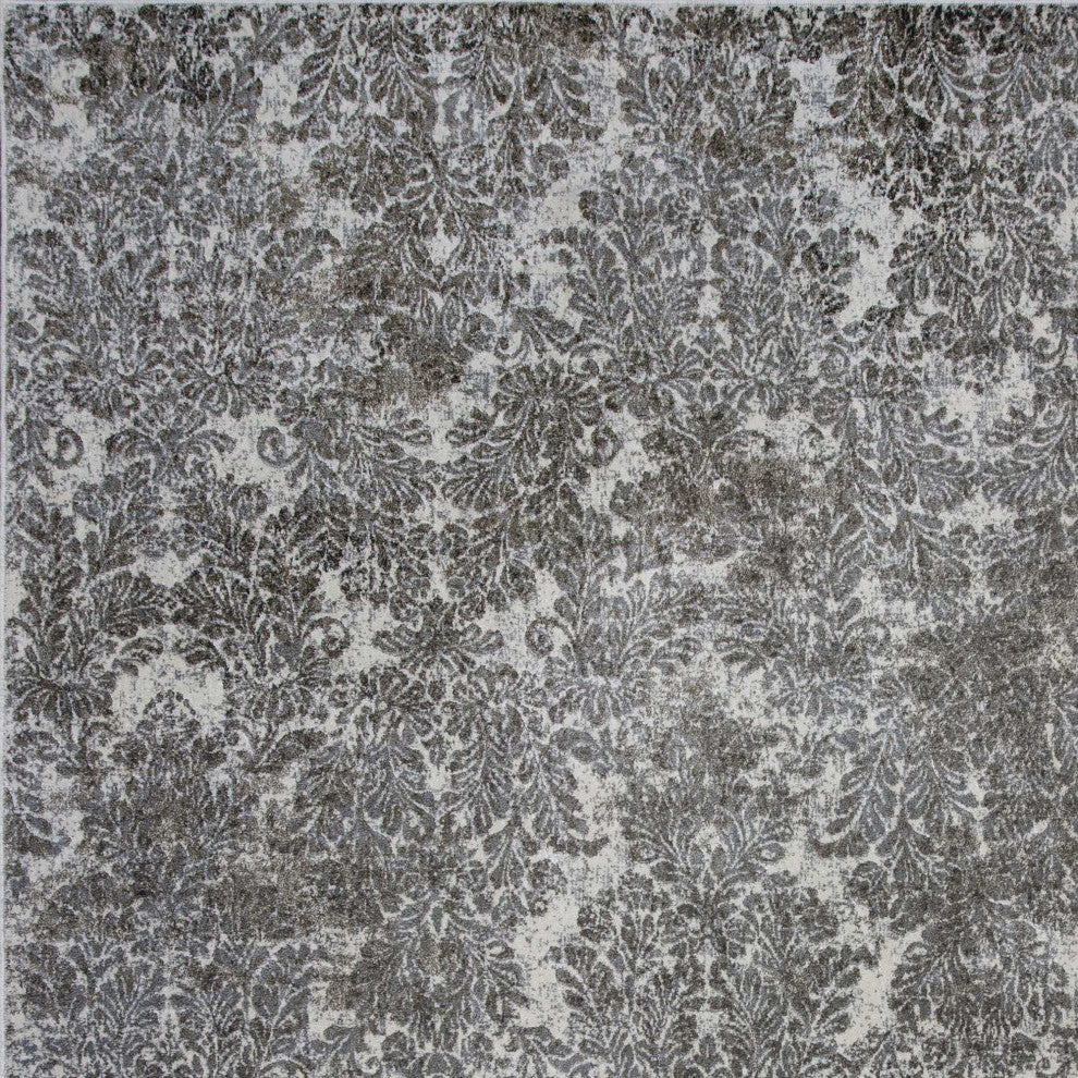 HomeRoots 7' x 11' Viscose Ivory or Sand Area Rug