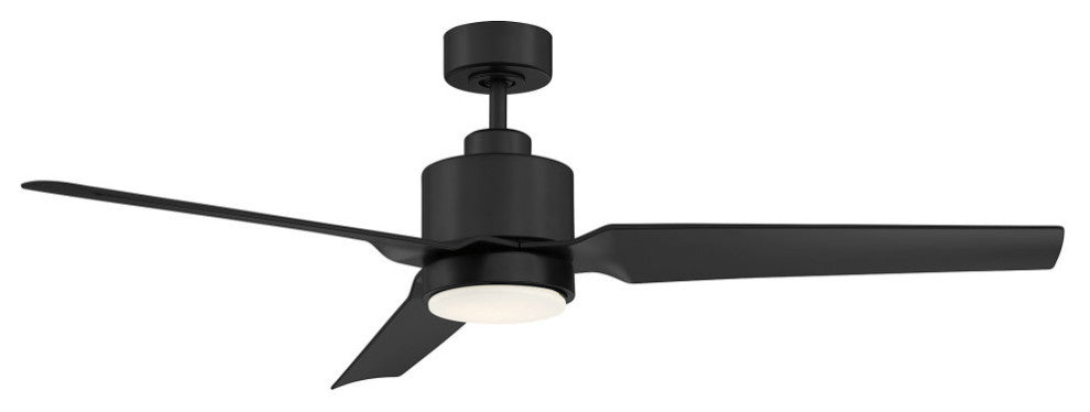 52" LED Ceiling Fan, Matte Black