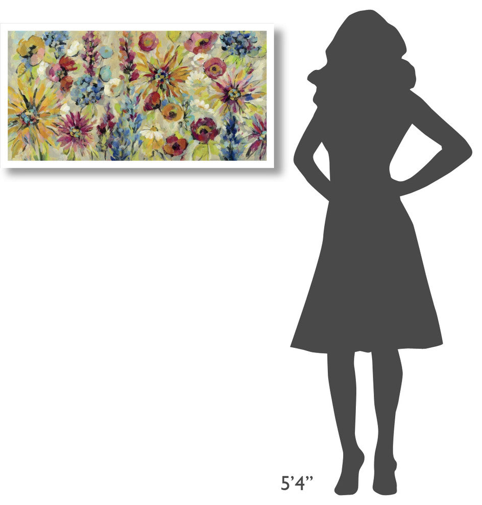 "May Garden" Digital Paper Print by Silvia Vassileva, 38"x20"