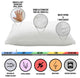 2-Pack Gusseted Microfiber Gel Filled Soft Stomach Sleeper Pillows, King