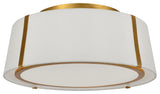 Fulton 3-Light Ceiling Mount, Antique Gold