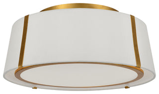 Fulton 3-Light Ceiling Mount, Antique Gold