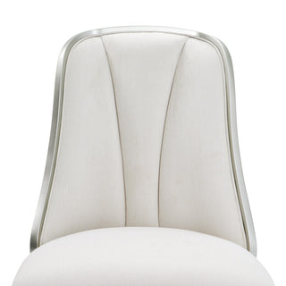 Penthouse Dining Side Chair, Frosted Linen/Silver Mist