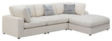 Serene 4-piece Upholstered Modular Sectional Sofa Beige