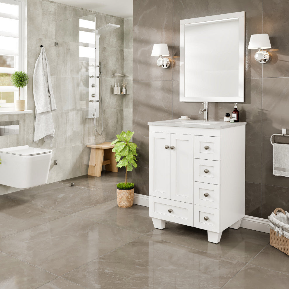 Eviva Happy 24" White, Quartz Top