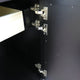 31" Single Sink Vanity, Black Finish With Black Galaxy Granite