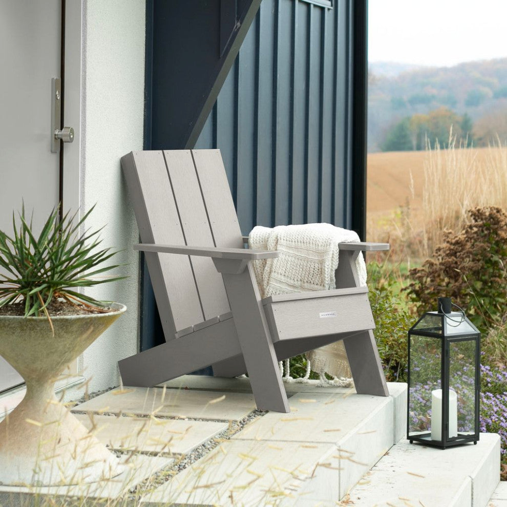Italica Modern Adirondack Chair, Harbor Gray